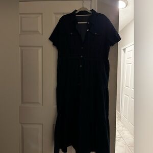 Classic Jean Button-Up Dress